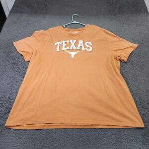 Texas Longhorns Shirt Mens 3XL Orange NCAA Football Longhorn Apparel Graphic Tee